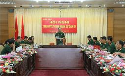 Quân khu: Trao quân hàm Đại tá, nâng lương Thượng tá, Đại tá năm 2020